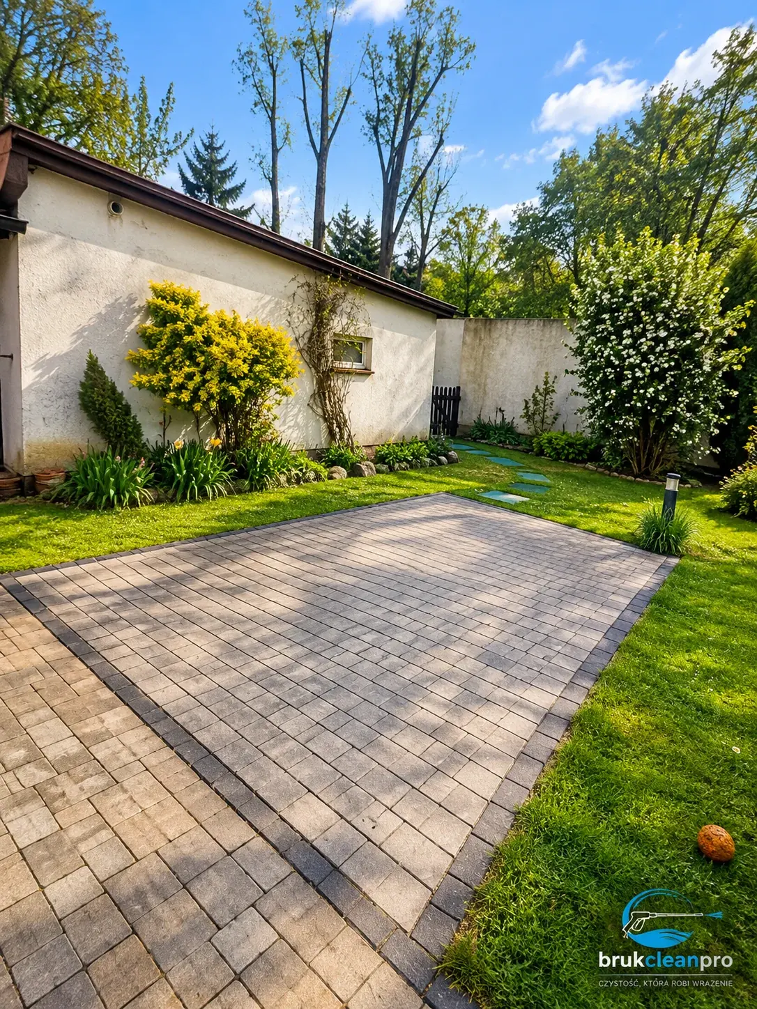 Patio wśród zieleni